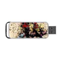 Ara-bird-parrot-animal-art Portable Usb Flash (one Side) by Jancukart