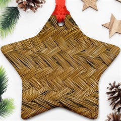 Esparto-tissue-braided-texture Ornament (star)