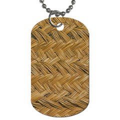 Esparto-tissue-braided-texture Dog Tag (one Side)