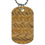 Esparto-tissue-braided-texture Dog Tag (One Side) Front