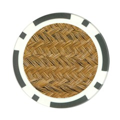 Esparto-tissue-braided-texture Poker Chip Card Guard by Jancukart