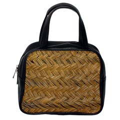 Esparto-tissue-braided-texture Classic Handbag (one Side)