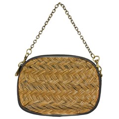 Esparto-tissue-braided-texture Chain Purse (one Side)