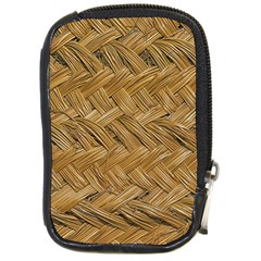 Esparto-tissue-braided-texture Compact Camera Leather Case