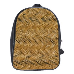 Esparto-tissue-braided-texture School Bag (large) by Jancukart