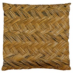 Esparto-tissue-braided-texture Large Cushion Case (two Sides) by Jancukart