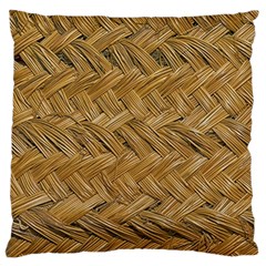 Esparto-tissue-braided-texture Large Flano Cushion Case (two Sides)