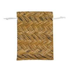 Esparto-tissue-braided-texture Lightweight Drawstring Pouch (m)