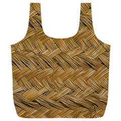 Esparto-tissue-braided-texture Full Print Recycle Bag (xxl) by Jancukart