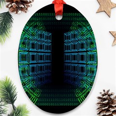 Technology-artificial-intelligence Ornament (oval) by Jancukart