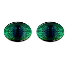 Technology-artificial-intelligence Cufflinks (oval)