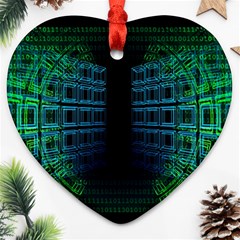 Technology-artificial-intelligence Heart Ornament (two Sides) by Jancukart