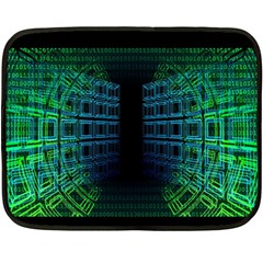 Technology-artificial-intelligence Double Sided Fleece Blanket (mini) 