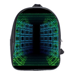 Technology-artificial-intelligence School Bag (large) by Jancukart