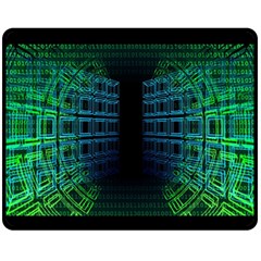 Technology-artificial-intelligence Double Sided Fleece Blanket (medium) 