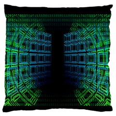 Technology-artificial-intelligence Large Flano Cushion Case (two Sides)