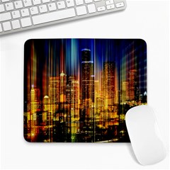 Skyline-light-rays-gloss-upgrade Large Mousepads by Jancukart