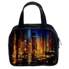 Skyline-light-rays-gloss-upgrade Classic Handbag (two Sides) by Jancukart