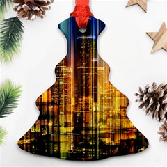 Skyline-light-rays-gloss-upgrade Christmas Tree Ornament (two Sides)