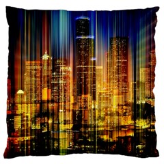 Skyline-light-rays-gloss-upgrade Large Cushion Case (two Sides)