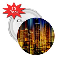 Skyline-light-rays-gloss-upgrade 2 25  Buttons (10 Pack)  by Jancukart