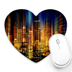 Skyline-light-rays-gloss-upgrade Heart Mousepads by Jancukart