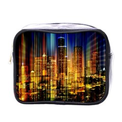 Skyline-light-rays-gloss-upgrade Mini Toiletries Bag (one Side) by Jancukart