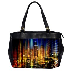 Skyline-light-rays-gloss-upgrade Oversize Office Handbag (2 Sides) by Jancukart