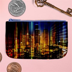 Skyline-light-rays-gloss-upgrade Large Coin Purse by Jancukart