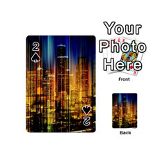 Skyline-light-rays-gloss-upgrade Playing Cards 54 Designs (mini) by Jancukart