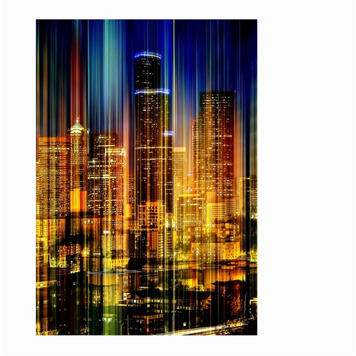 Skyline-light-rays-gloss-upgrade Large Garden Flag (Two Sides)