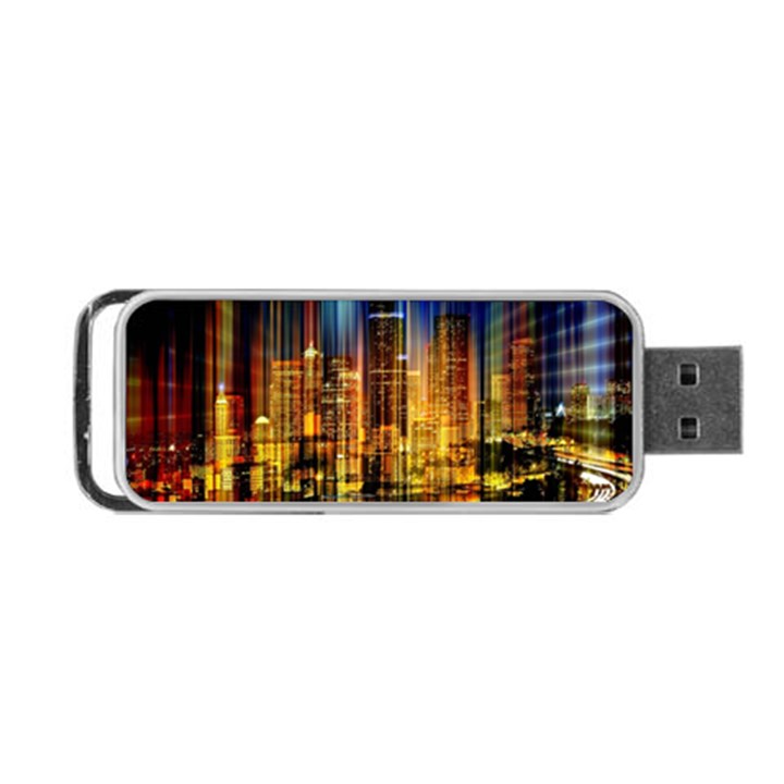 Skyline-light-rays-gloss-upgrade Portable USB Flash (One Side)