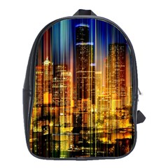 Skyline-light-rays-gloss-upgrade School Bag (xl) by Jancukart