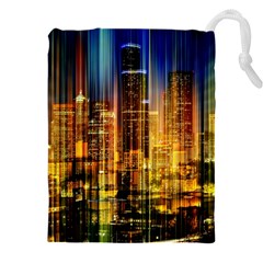 Skyline-light-rays-gloss-upgrade Drawstring Pouch (4xl) by Jancukart