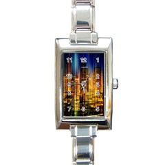 Skyline-light-rays-gloss-upgrade Rectangle Italian Charm Watch