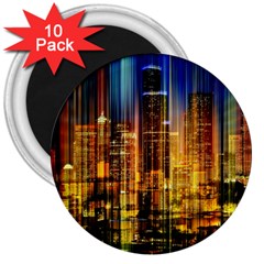 Skyline-light-rays-gloss-upgrade 3  Magnets (10 Pack)  by Jancukart