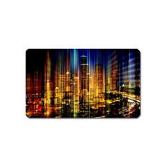 Skyline-light-rays-gloss-upgrade Magnet (name Card) by Jancukart