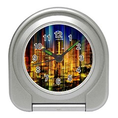 Skyline-light-rays-gloss-upgrade Travel Alarm Clock by Jancukart