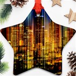 Skyline-light-rays-gloss-upgrade Star Ornament (Two Sides) Back