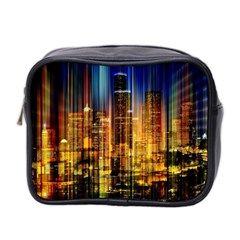 Skyline-light-rays-gloss-upgrade Mini Toiletries Bag (two Sides) by Jancukart