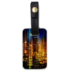 Skyline-light-rays-gloss-upgrade Luggage Tag (one Side)