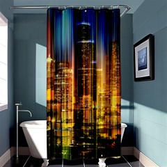 Skyline-light-rays-gloss-upgrade Shower Curtain 36  X 72  (stall) 