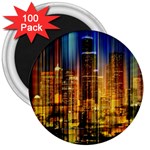 Skyline-light-rays-gloss-upgrade 3  Magnets (100 pack) Front