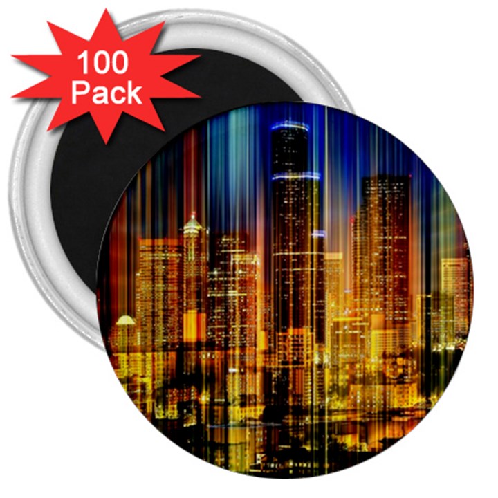 Skyline-light-rays-gloss-upgrade 3  Magnets (100 pack)