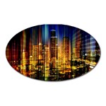 Skyline-light-rays-gloss-upgrade Oval Magnet Front