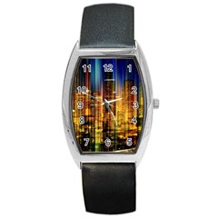 Skyline-light-rays-gloss-upgrade Barrel Style Metal Watch by Jancukart