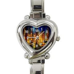 Skyline-light-rays-gloss-upgrade Heart Italian Charm Watch by Jancukart