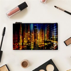 Skyline-light-rays-gloss-upgrade Cosmetic Bag (small) by Jancukart