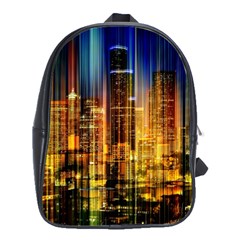 Skyline-light-rays-gloss-upgrade School Bag (large) by Jancukart