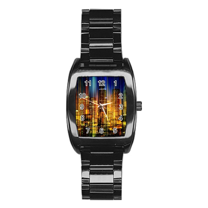 Skyline-light-rays-gloss-upgrade Stainless Steel Barrel Watch